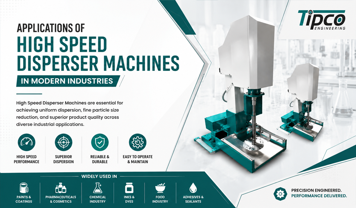 Applications of High Speed Disperser Machines in Modern Industries