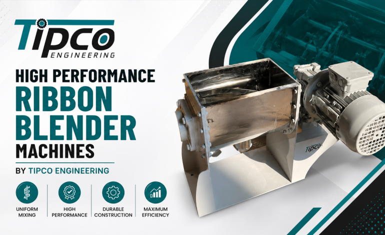 High Performance Ribbon Blender Machines by Tipco Engineering